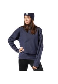 Bluza treningowa damska Reebok TE Twill Cowl Neck. Kolor: niebieski