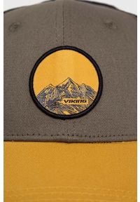 Viking czapka z daszkiem kolor zielony wzorzysta. Kolor: zielony #3