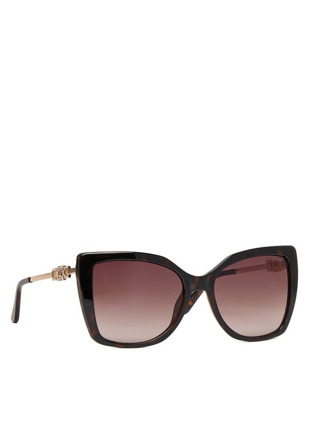 Okulary przeciwsłoneczne Guess. Kolor: brązowy