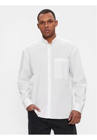 Calvin Klein Koszula Modern K10K111736 Biały Slim Fit. Kolor: biały. Materiał: bawełna #1