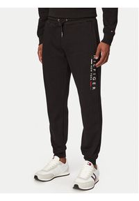 TOMMY HILFIGER - Tommy Hilfiger Komplet dresowy MW0MW29730 Czarny Regular Fit. Kolor: czarny. Materiał: syntetyk, bawełna #6