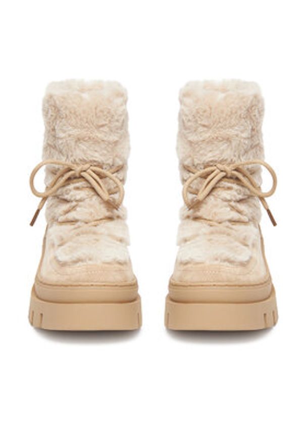 DeeZee Śniegowce HX21069-13 Beżowy. Kolor: beżowy. Materiał: materiał