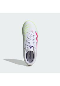 Adidas - Buty Predator Club TF Kids. Kolor: żółty, biały, wielokolorowy, różowy. Materiał: materiał