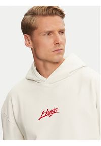 Hugo Bluza Dlogolong 50521070 Écru Relaxed Fit. Materiał: bawełna #4