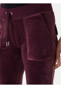 Juicy Couture Spodnie dresowe Layla JCSEBJ001 Bordowy Flared Leg. Kolor: czerwony. Materiał: syntetyk #5