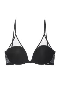 Intica - Stanik bez fiszbin z wygodnej tkaniny Shantimitra. Kolor: czarny. Materiał: tkanina