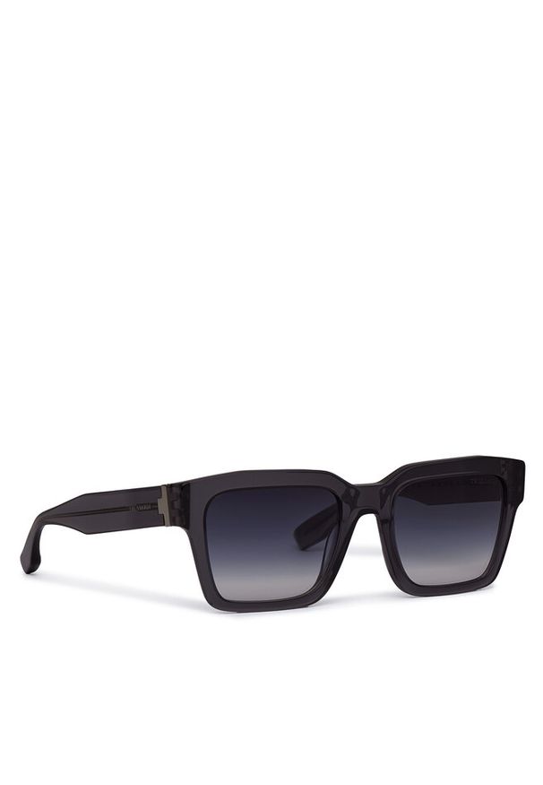 Trussardi Jeans - Okulary przeciwsłoneczne Trussardi. Kolor: szary