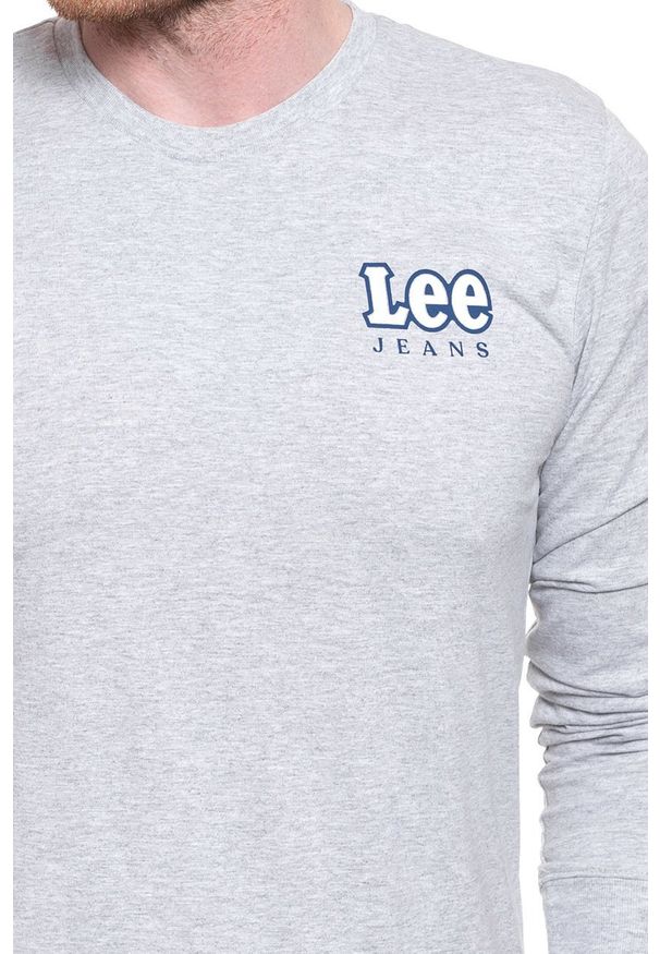 Lee - LEE CHEST LOGO TEE MĘSKA KOSZULKA Z DŁUGIM RĘKAWEM LONGSLEEVE LOGO SHARP GREY MELE L64SFE03 112115913. Długość rękawa: długi rękaw. Długość: długie