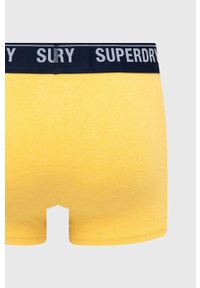 Superdry bokserki (2-pack) męskie kolor żółty. Kolor: żółty. Materiał: bawełna