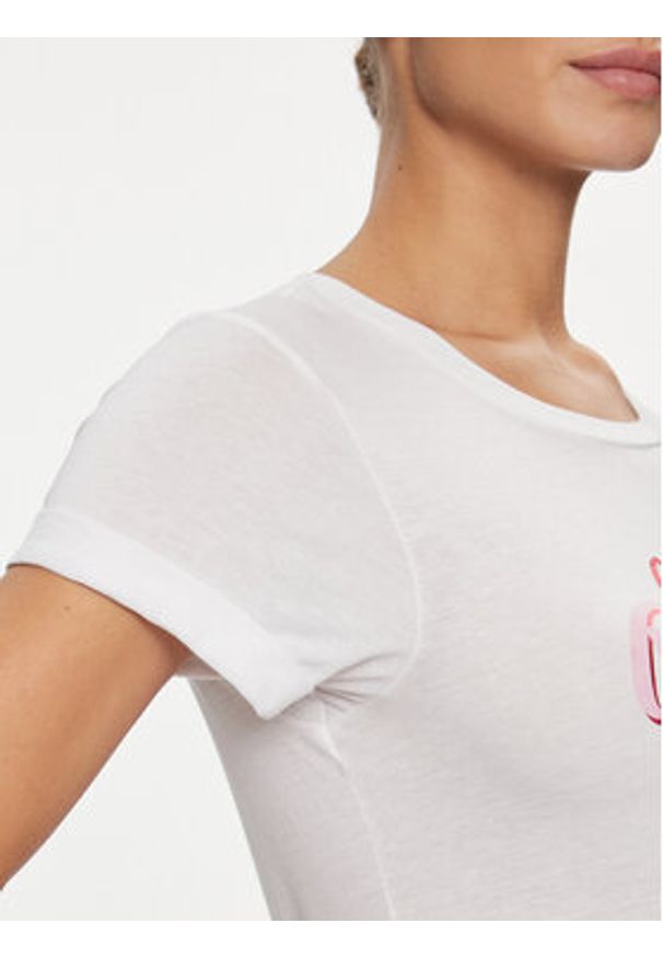 Guess T-Shirt Delicious Rol W4RI22 K9SN1 Biały Regular Fit. Kolor: biały. Materiał: bawełna