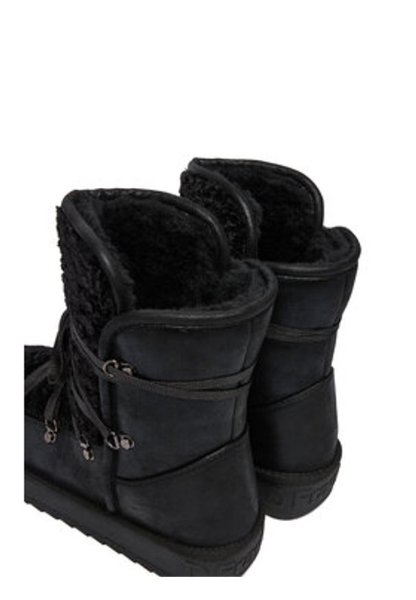 D.Franklin Śniegowce DFSH370004 Czarny. Kolor: czarny. Materiał: skóra