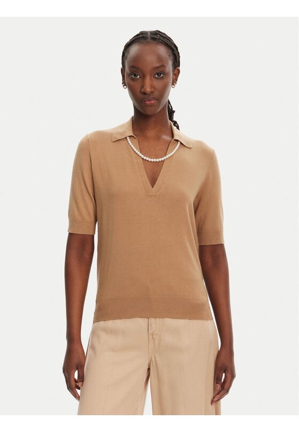 Liu Jo Sweter WA5222 MS49I Brązowy Regular Fit. Kolor: brązowy. Materiał: wiskoza