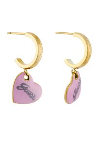 Guess Kolczyki JUBE05151JW Różowy. Materiał: metalowe. Kolor: różowy #1