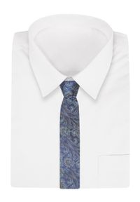 Alties - Krawat Niebieski, Wzór Orientalny, 7 cm, Elegancki, Klasyczny, Męski -ALTIES. Kolor: niebieski. Materiał: tkanina. Styl: klasyczny, elegancki