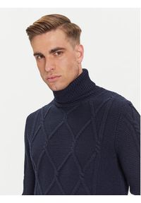 JOOP! Golf 17 JK-17Liono 30047360 Granatowy Modern Fit. Typ kołnierza: golf. Kolor: niebieski. Materiał: wełna, wiskoza #3