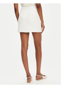 Elisabetta Franchi Spódnica mini GO-108-52E2-V400 Écru Regular Fit. Materiał: syntetyk #4