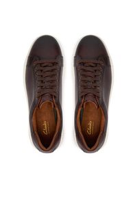 Clarks Sneakersy Goswell Tie 26186560 Brązowy. Kolor: brązowy. Materiał: skóra #4