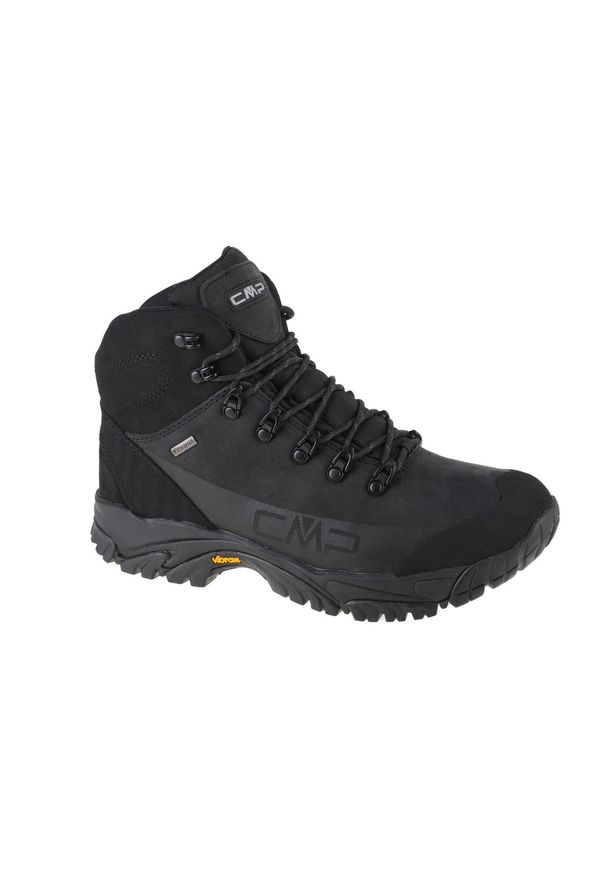 Buty trekkingowe męskie CMP Dhenieb WP Waterproof. Zapięcie: sznurówki. Kolor: czarny. Materiał: guma, skóra, materiał, syntetyk. Szerokość cholewki: normalna. Sport: turystyka piesza