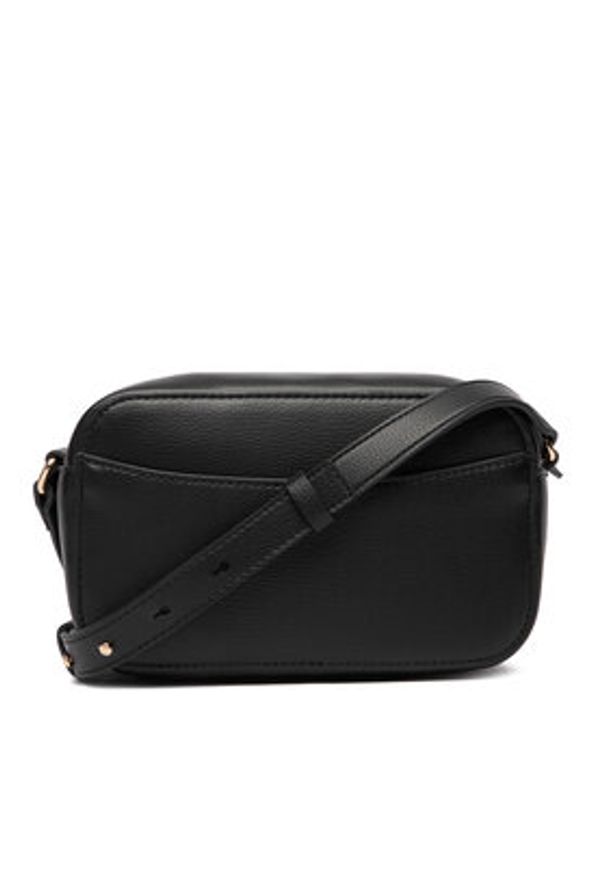 TOMMY HILFIGER - Tommy Hilfiger Torebka Th Logo Camera Bag AW0AW18115 Czarny. Kolor: czarny. Materiał: skórzane