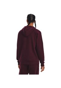 Bluza z kapturem Under Armour Rival Fleece Hoodie, Mężczyźni. Typ kołnierza: kaptur. Kolor: fioletowy. Materiał: materiał, bawełna