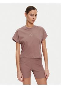 Adidas - adidas T-Shirt ALL SZN JJ1237 Różowy Regular Fit. Kolor: różowy. Materiał: bawełna #1