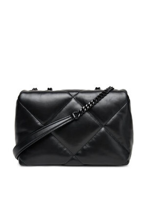 Tory Burch Torebka Kira Diamond 170620 Czarny. Kolor: czarny. Materiał: skórzane