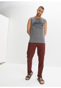 bonprix - Koszulka bez rękawów (2 szt.) z czystej bawełny. Kolor: niebieski. Materiał: bawełna. Długość rękawa: bez rękawów. Wzór: nadruk. Styl: sportowy #3