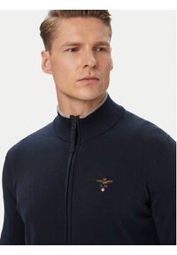 Aeronautica Militare Kardigan 262MA1632UL00506 Granatowy. Kolor: niebieski. Materiał: bawełna #5