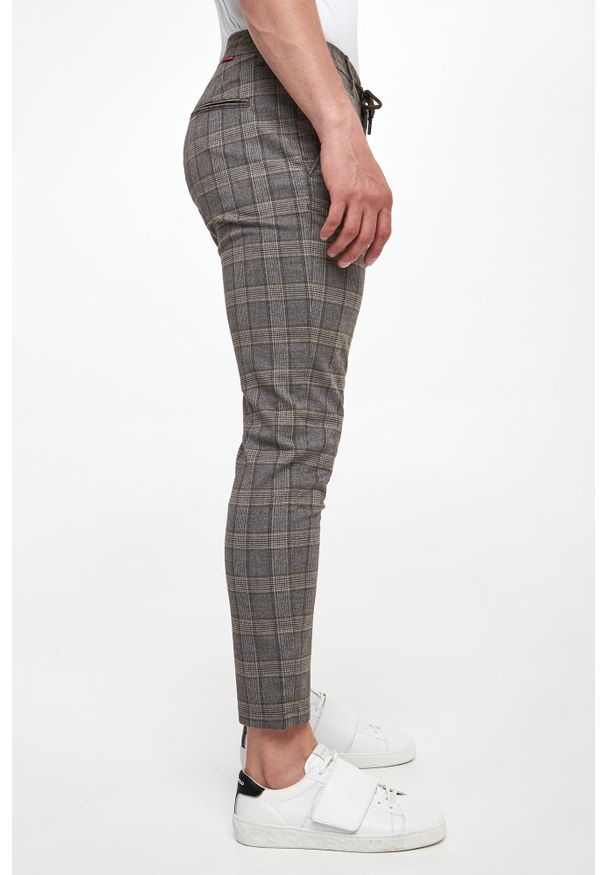 JOOP! Jeans - Spodnie męskie w kratkę Maxton3-W JOOP! JEANS. Wzór: kratka