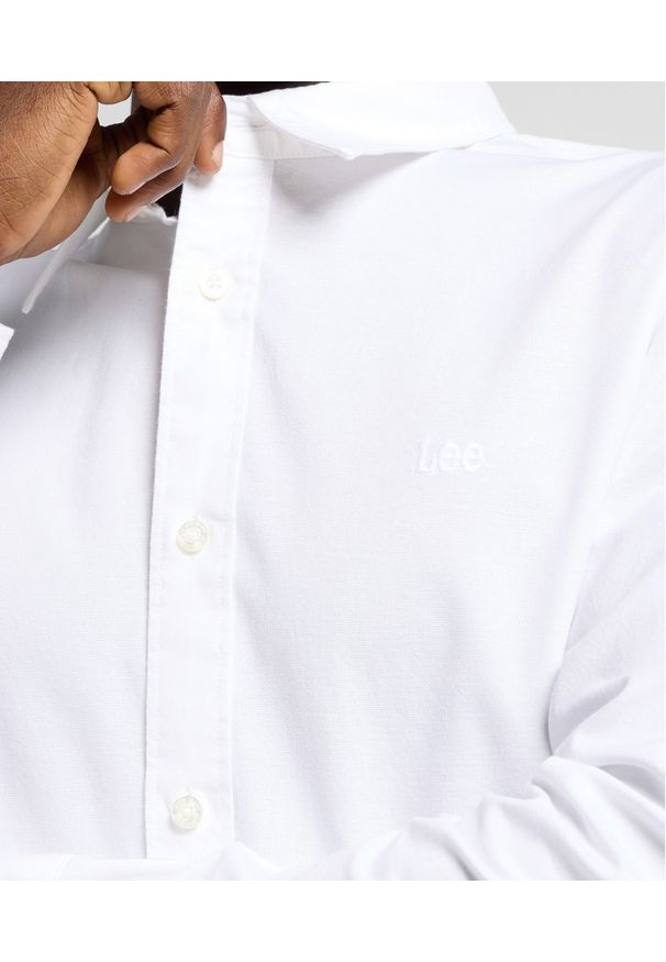 Lee - MĘSKA KOSZULA LEE PATCH SHIRT BRIGHT WHITE 112363908