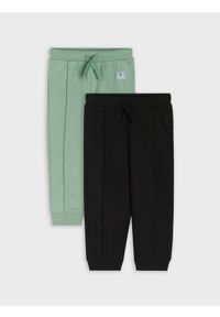 Sinsay - Spodnie jogger 2 pack - zielony. Kolor: zielony #1