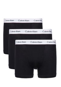 Calvin Klein Underwear Komplet 3 par bokserek 0000U2662G Czarny Slim Fit. Kolor: czarny. Materiał: bawełna