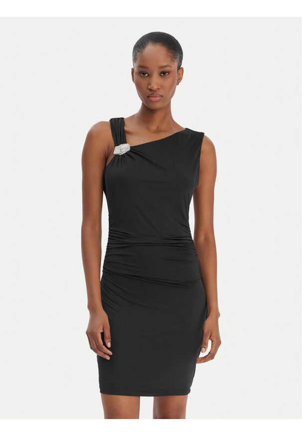 Marciano Guess Sukienka koktajlowa 6RGK05 6262Z Czarny Slim Fit. Kolor: czarny. Materiał: syntetyk. Styl: wizytowy