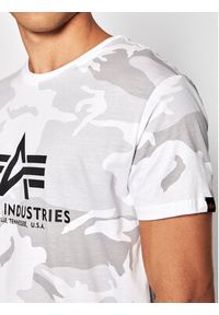 Alpha Industries T-Shirt Basic 100501C Biały Regular Fit. Kolor: biały. Materiał: bawełna