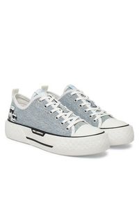 Karl Lagerfeld - KARL LAGERFELD Trampki KL60614T Niebieski. Kolor: niebieski. Materiał: materiał #5