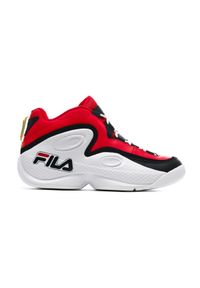 Buty do koszykówki męskie Fila Grant Hill 3 MID. Kolor: biały, czerwony, wielokolorowy. Sport: koszykówka