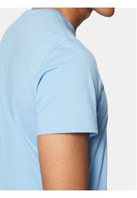 Tommy Jeans T-Shirt DM0DM04411 Niebieski Slim Fit. Kolor: niebieski. Materiał: bawełna