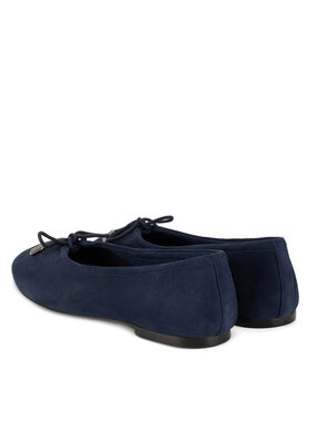 Gino Rossi Baleriny LAYLA-118070 Granatowy. Kolor: niebieski. Materiał: zamsz, skóra