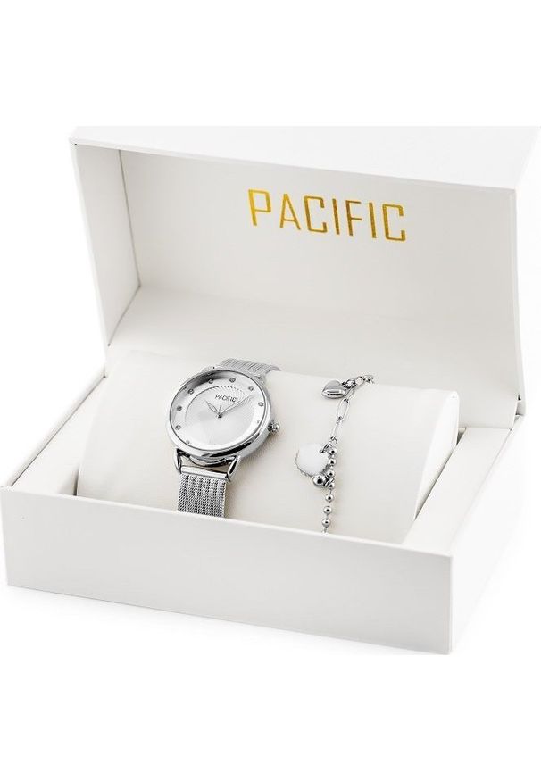 Zegarek Pacific ZEGAREK DAMSKI PACIFIC X6192-01 - komplet prezentowy (zy723a)