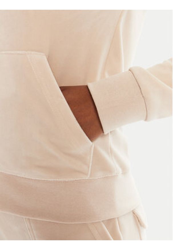 Juicy Couture Bluza Robertson JCAP176G Beżowy Slim Fit. Kolor: beżowy. Materiał: syntetyk