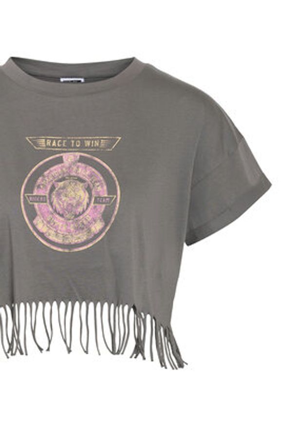 Noisy may - Noisy May T-Shirt Gaby 27033386 Szary Regular Fit. Kolor: szary. Materiał: bawełna