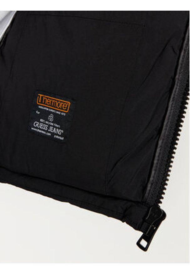 Guess Jeans Kurtka zimowa W4BL20 WGII2 Czarny Regular Fit. Kolor: czarny. Materiał: syntetyk. Sezon: zima