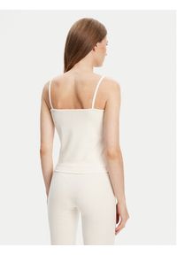 Guess Top V5RP09 KCD02 Écru Regular Fit. Materiał: syntetyk