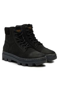 G-Star RAW - G-Star Raw Botki Noxer Boot Mid W D26648 Czarny. Kolor: czarny. Materiał: skóra #4