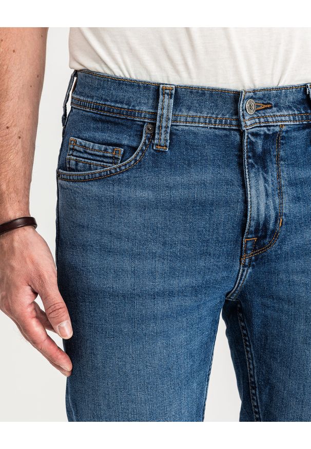 Mustang - MUSTANG VEGAS SLIM MĘSKIE SPODNIE JEANSOWE JEANSY DŻINSY DENIM BLUE 1015350 5000 682. Okazja: na co dzień. Styl: casual