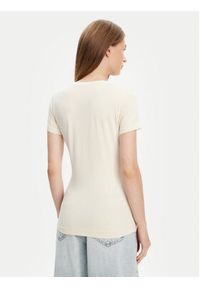 Guess T-Shirt W5YI08 J1314 Écru Regular Fit. Kolor: kremowy. Materiał: bawełna #4