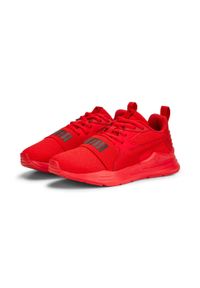 Buty do chodzenia Puma WIRED RUN PURE JR. Kolor: czerwony. Materiał: syntetyk, tkanina, materiał. Sport: turystyka piesza, bieganie