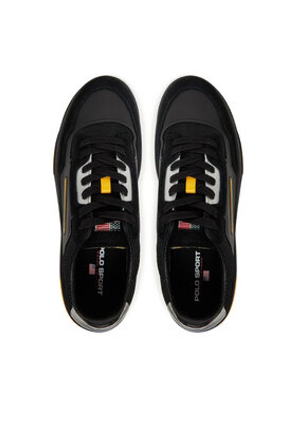 Polo Ralph Lauren Sneakersy PS 300 809955684002 Czarny. Kolor: czarny. Materiał: skóra