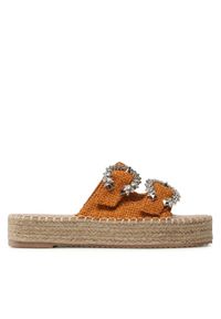 DeeZee Espadryle JSZ5874-6 Brązowy. Kolor: brązowy. Materiał: materiał #1