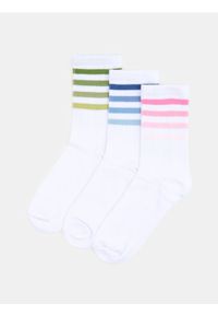 Sinsay - Bawełniane skarpetki 3 pack - biały. Kolor: biały. Materiał: bawełna #1